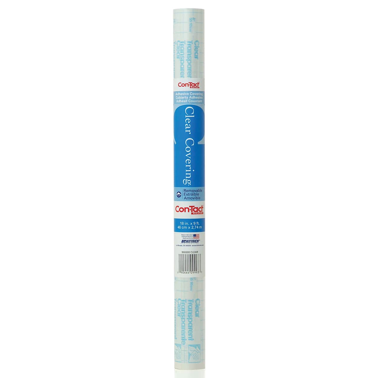 Con-tact® Clear Covering™ Clear Adhesive Roll, 18" x 9 ft, 6 Rolls